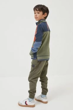 FatFace Green Airlie Colourblock Sweatshirt -Fashion Clothing Store D61439s4