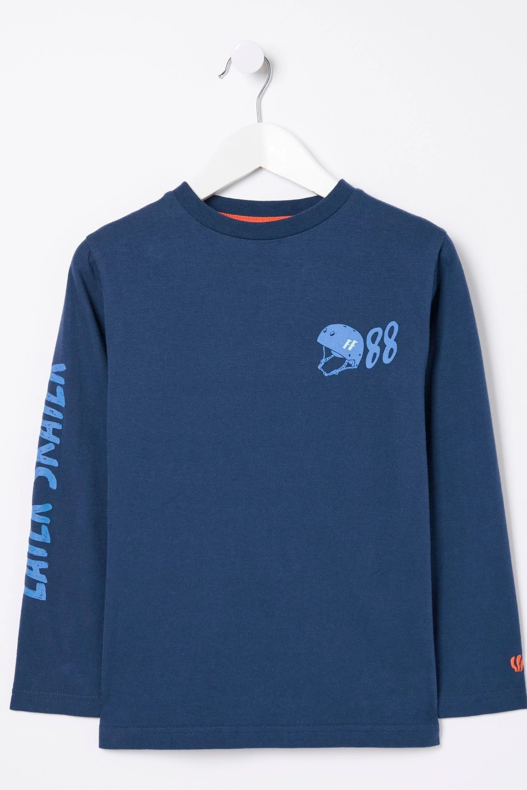 FatFace Blue Skate Graphic T-Shirt 4 FatFace Blue Skate Graphic T-Shirt - Image 4