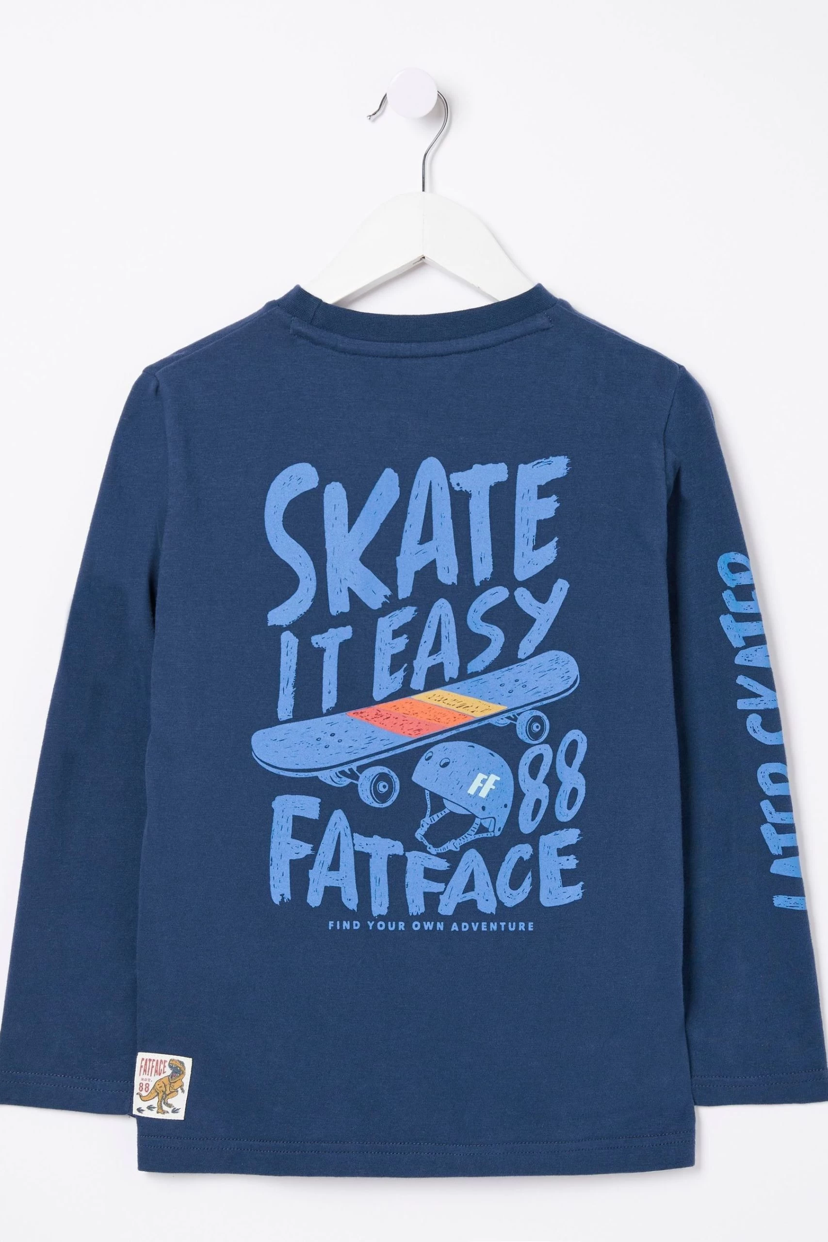 FatFace Blue Skate Graphic T-Shirt 5 FatFace Blue Skate Graphic T-Shirt - Image 5