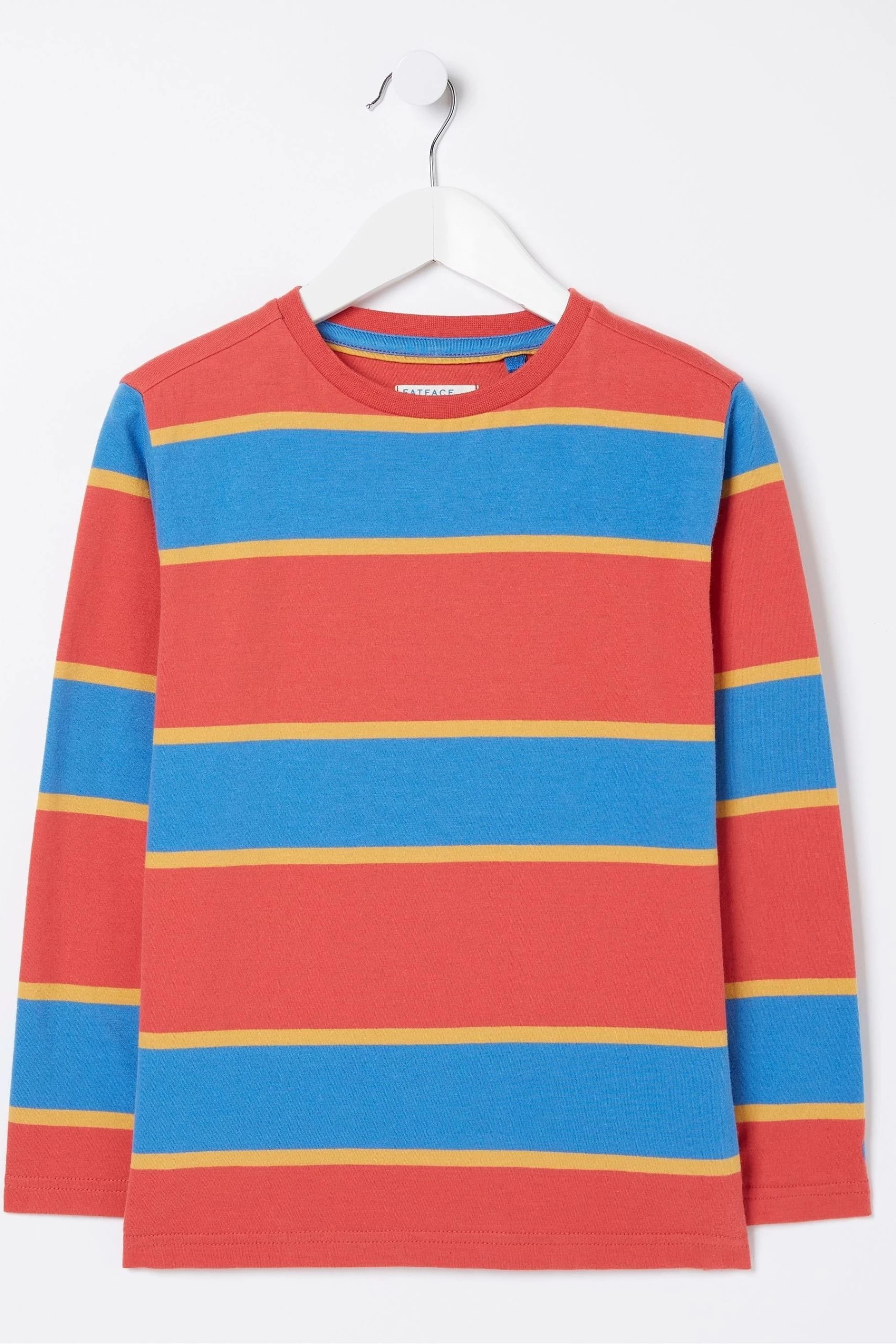 FatFace Red Sandon Block Stripe T-Shirt 4 FatFace Red Sandon Block Stripe T-Shirt - Image 4