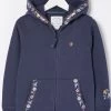 FatFace Blue Embroidered Hoodie