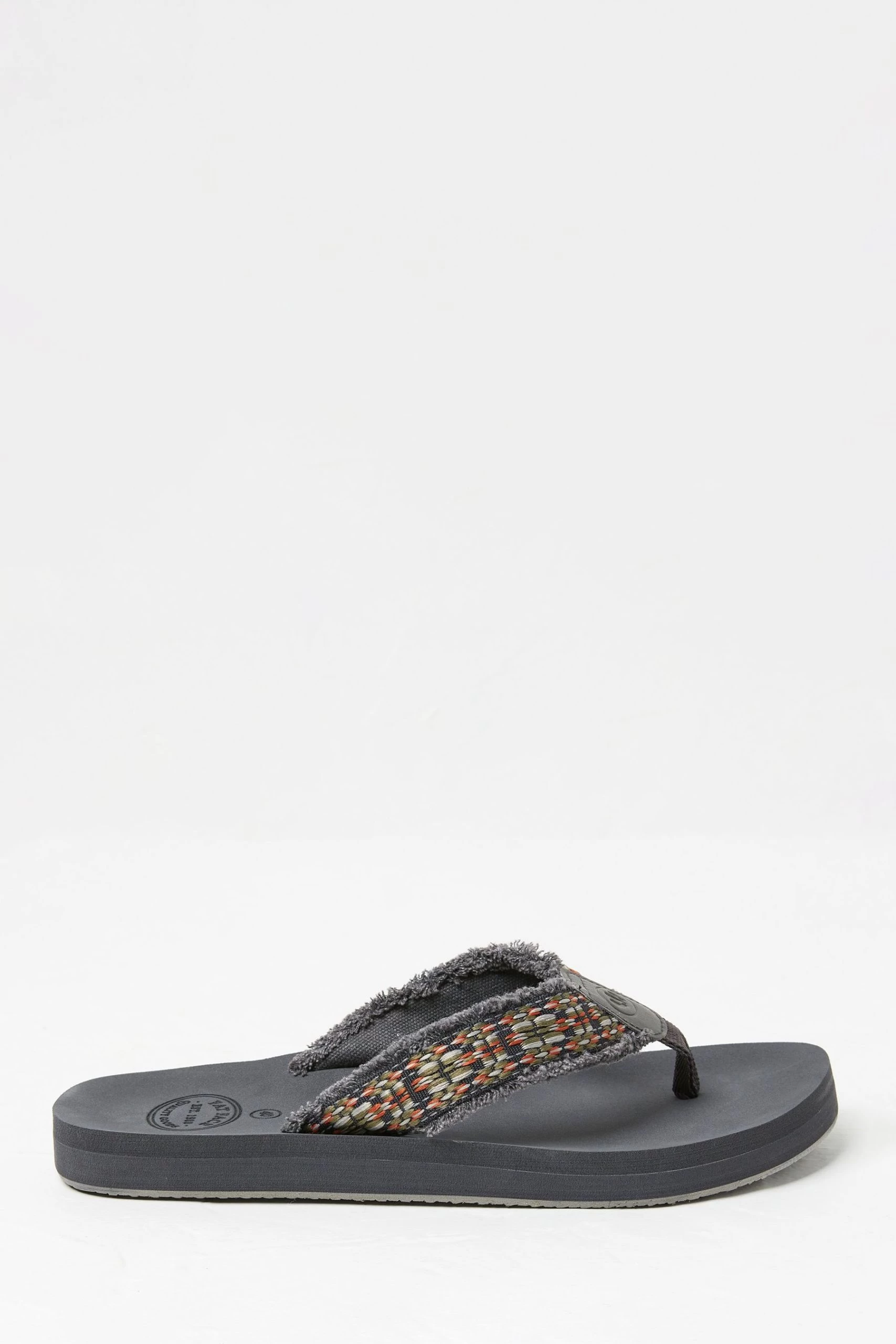 FatFace Grey Harris Flip Flops 1 FatFace Grey Harris Flip Flops