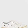 FatFace Lola Bee White Canvas Trainers