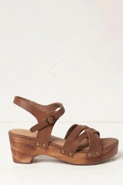 FatFace Leather Brown Sandals -Fashion Clothing Store D63 770s2