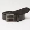 FatFace Italian Black Leather Belt