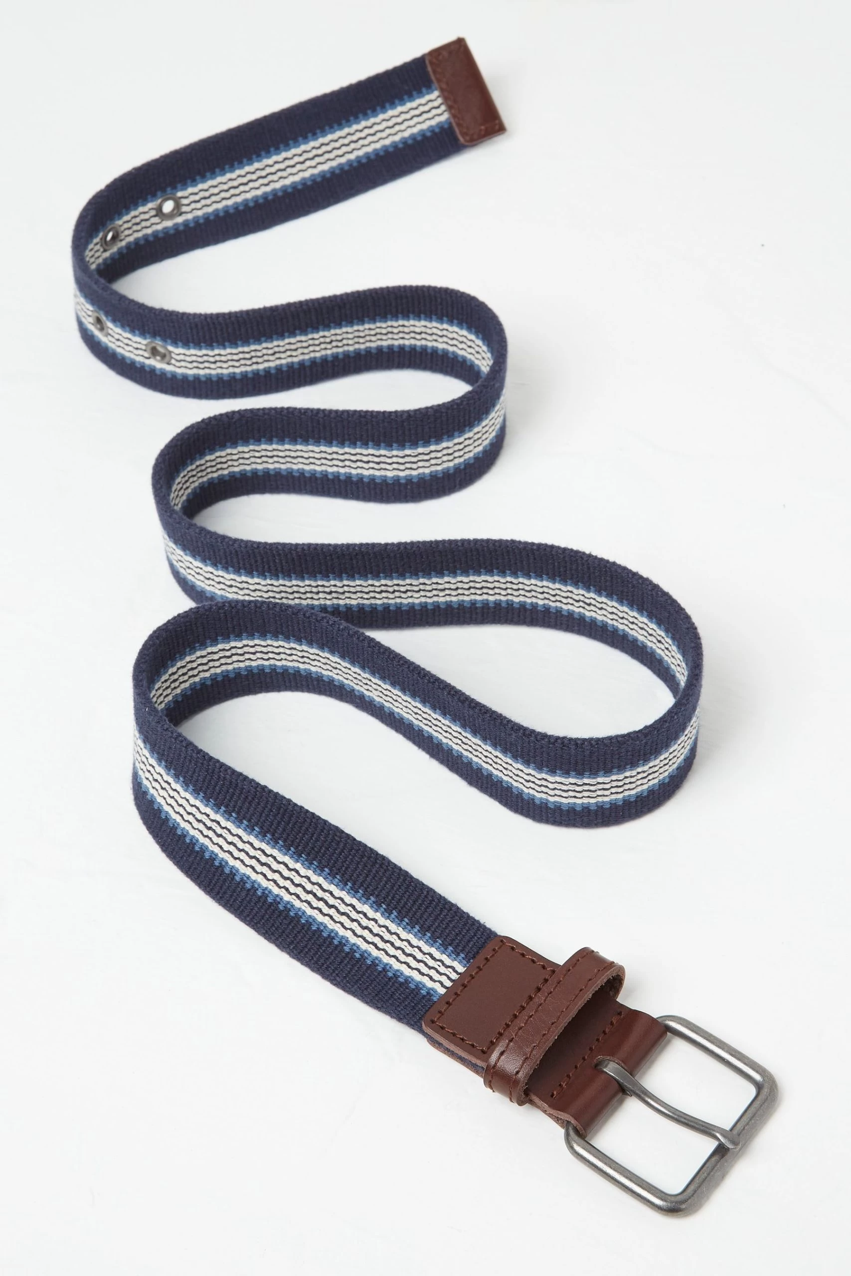 FatFace Blue Aaron Webbing Belt 2 FatFace Blue Aaron Webbing Belt - Image 2