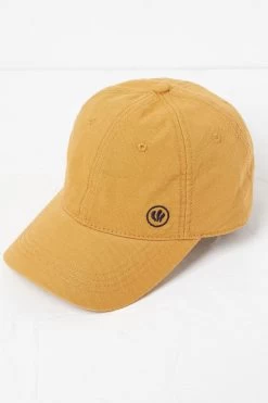 FatFace Yellow Plain Baseball Cap
