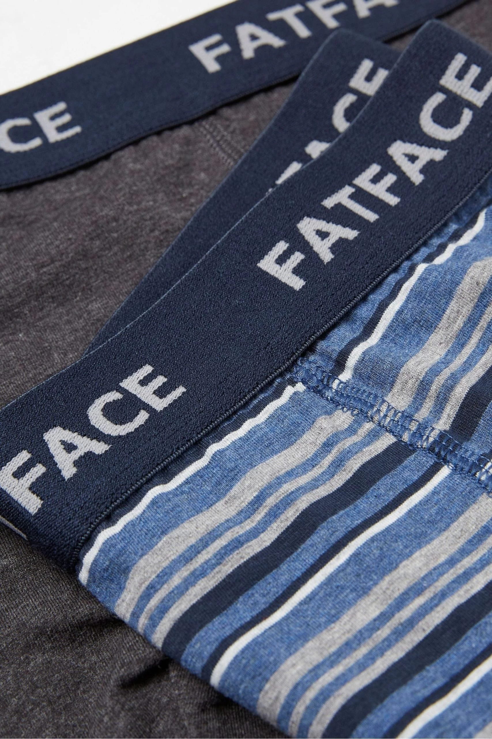 FatFace Blue Wittering Boxers 2 Pack 2 FatFace Blue Wittering Boxers 2 Pack - Image 2