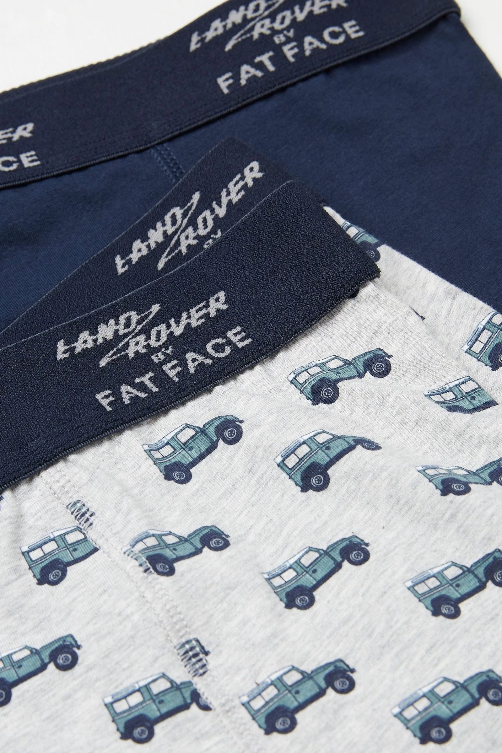 FatFace Grey Land Rover Boxers 2 Pack 2 FatFace Grey Land Rover Boxers 2 Pack - Image 2