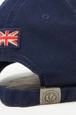 FatFace Blue Plain Baseball Cap -Fashion Clothing Store D64476s3