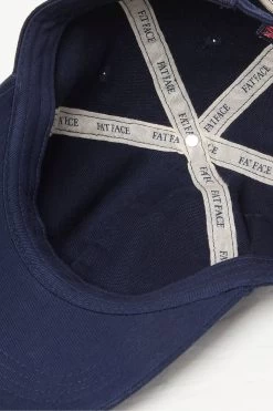 FatFace Blue Plain Baseball Cap -Fashion Clothing Store D64476s4