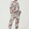 FatFace Purple Floral Mix Pyjama Set