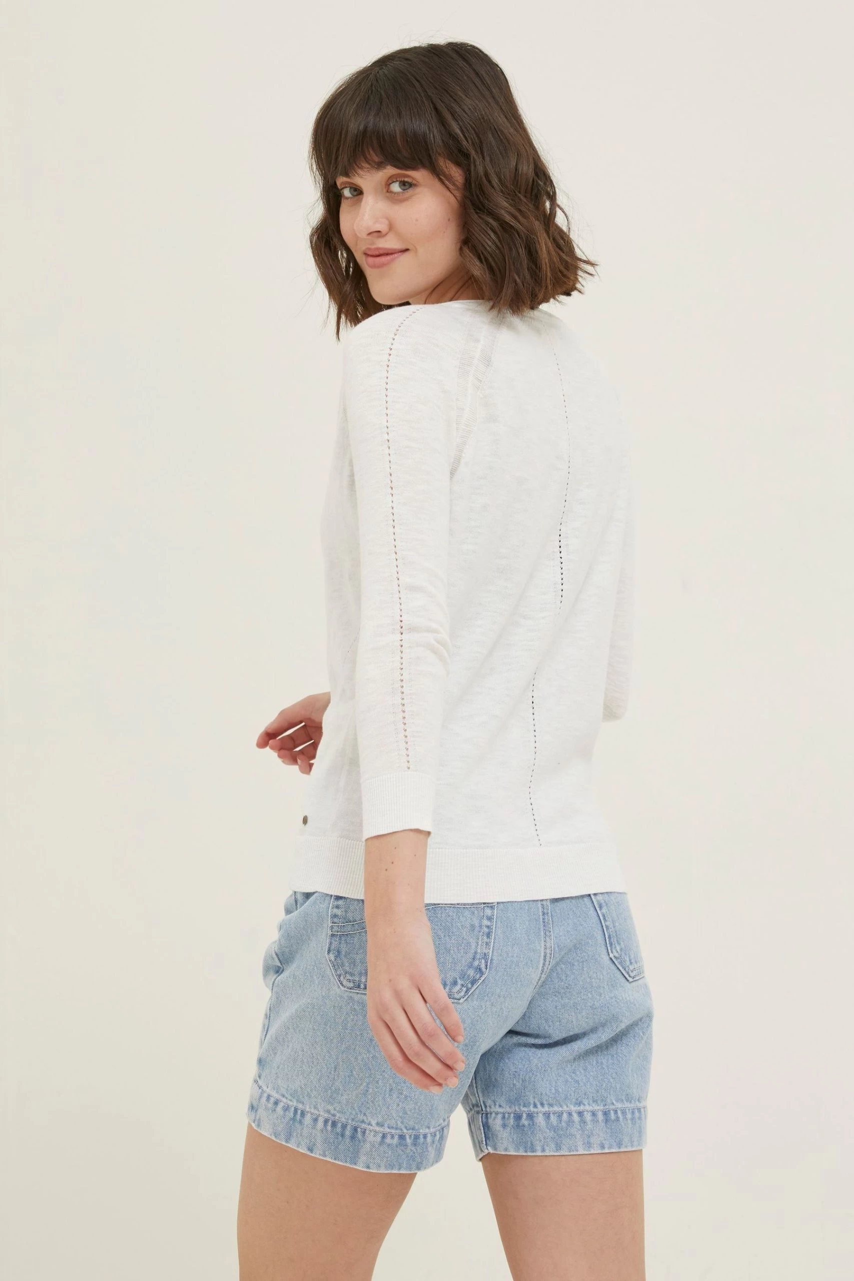 FatFace White Rose Cardigan 2 FatFace White Rose Cardigan - Image 2