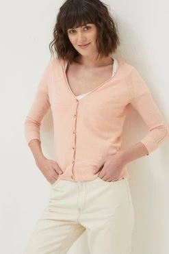 FatFace Pink Rose Cardigan