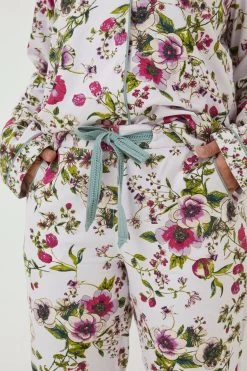 FatFace Purple Floral Mix Pyjama Set -Fashion Clothing Store D69768s5