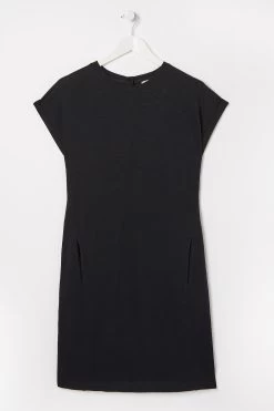 FatFace Iris Black Jersey Dress -Fashion Clothing Store D69774s4