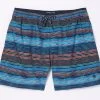 FatFace Blue Trevose Scribble Swim Shorts