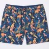 FatFace Blue Trevose Parrot Swim Shorts