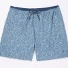 FatFace Blue Trevose Tile Print Swim Shorts