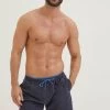 FatFace Blue Trevose Plain Swim Shorts