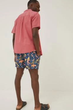 FatFace Blue Trevose Parrot Swim Shorts -Fashion Clothing Store D70273s2