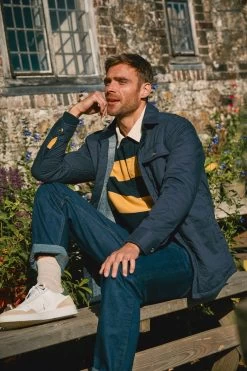 FatFace Blue Burgh Quilted Overshirt