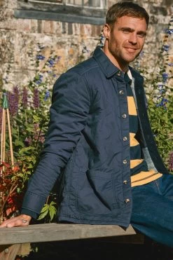 FatFace Blue Burgh Quilted Overshirt 11 FatFace Blue Burgh Quilted Overshirt -Fashion Clothing Store D70279s3