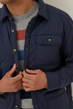 FatFace Blue Burgh Quilted Overshirt 15 FatFace Blue Burgh Quilted Overshirt -Fashion Clothing Store D70279s7
