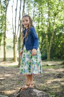 FatFace Blue Embroidered Denim Jacket