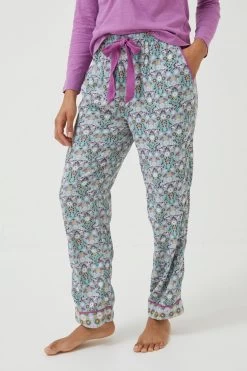 FatFace Green Patch Work Bird Pants