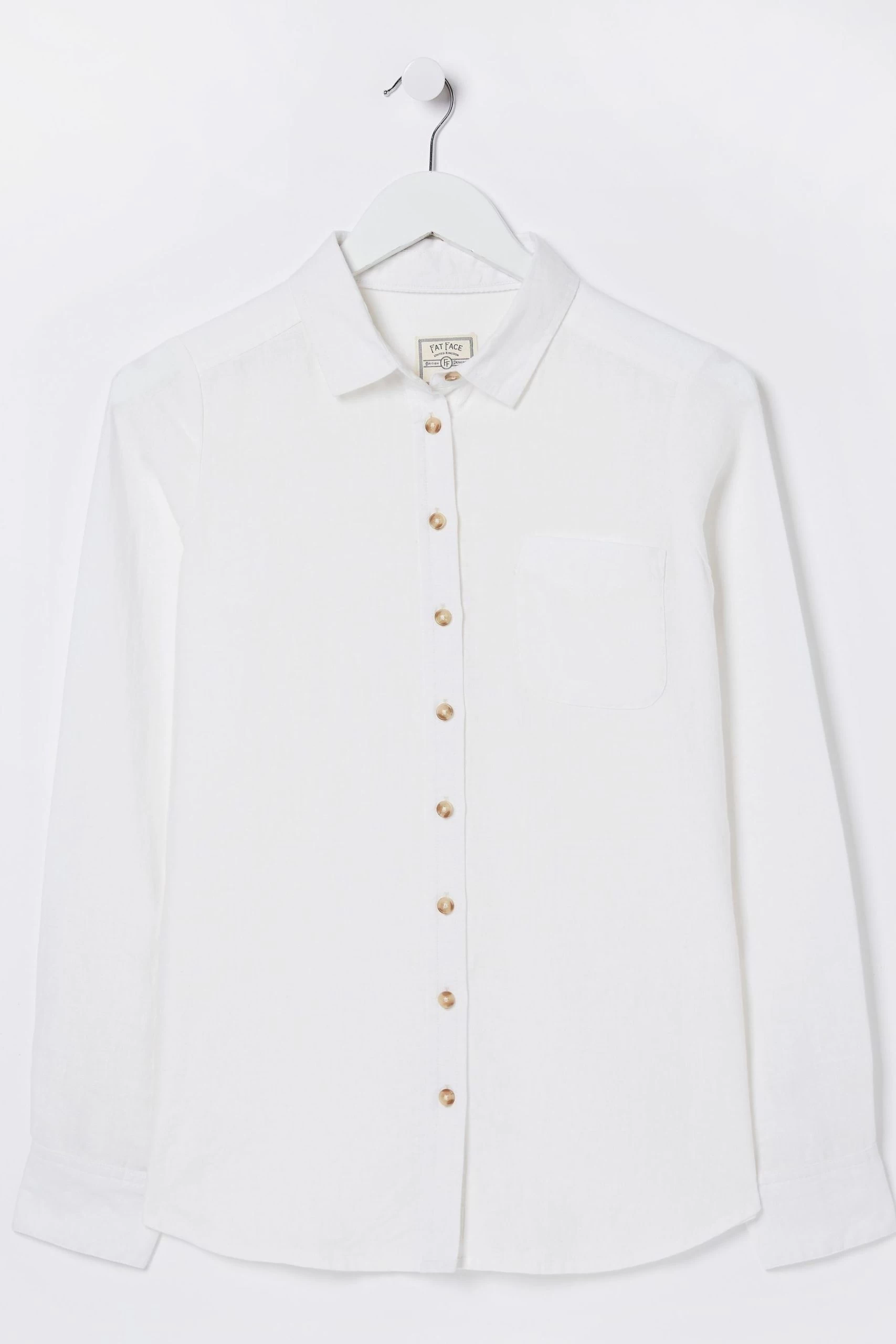 FatFace White Olivia Linen Shirt 5 FatFace White Olivia Linen Shirt - Image 5
