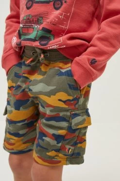 FatFace Green Hatfield Camo Cargo Shorts