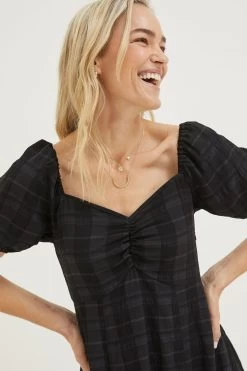 FatFace Tania Black Midi Dress 8 FatFace Tania Black Midi Dress -Fashion Clothing Store D78311s4