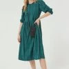 FatFace Green Hadley Midi Dress