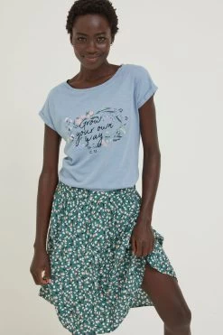 FatFace Blue Grow Your Own Way T-Shirt