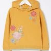 FatFace Yellow Flower Placement Popover Hoodie