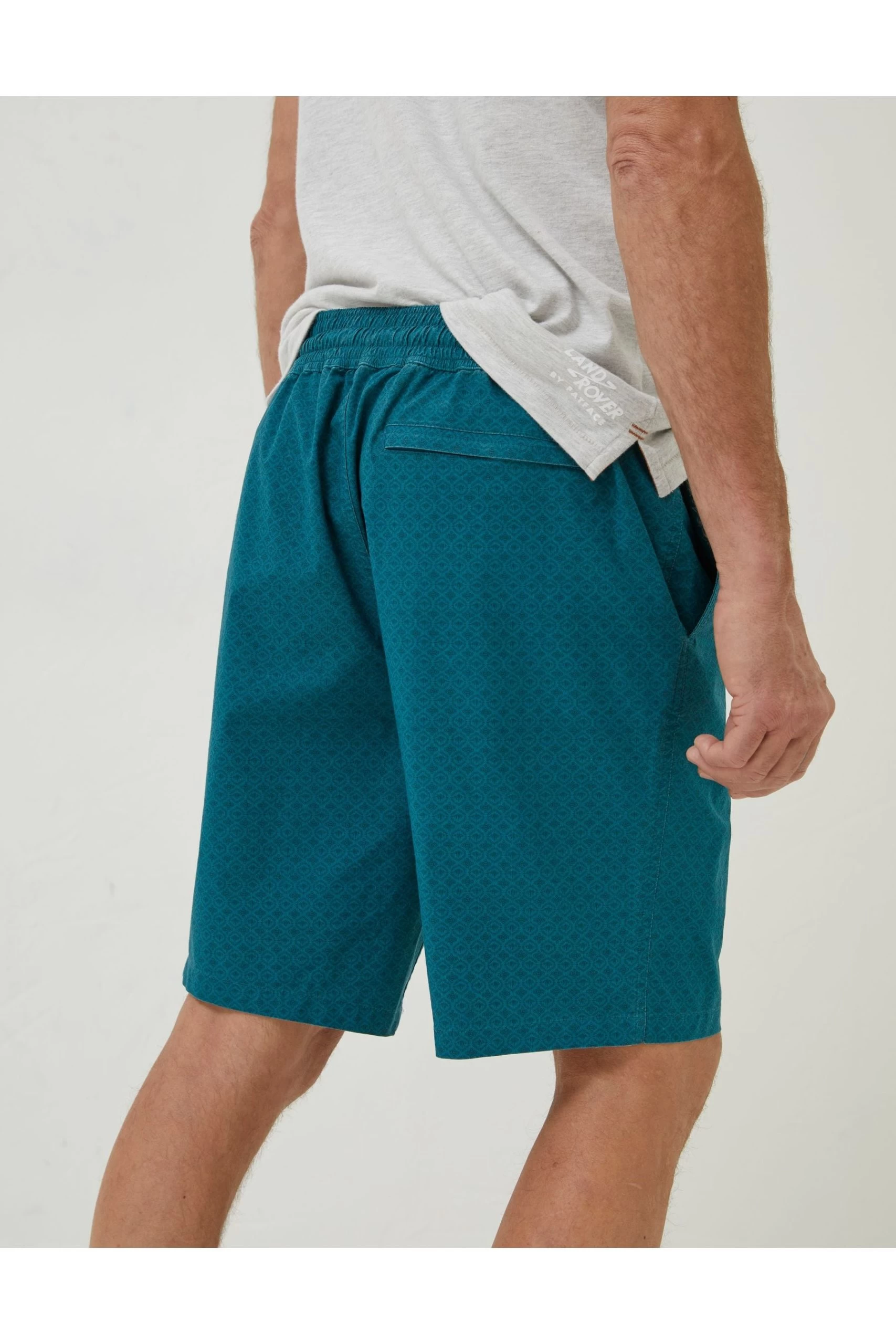 FatFace Green Camber Geo Print Swim Shorts 2 FatFace Green Camber Geo Print Swim Shorts - Image 2