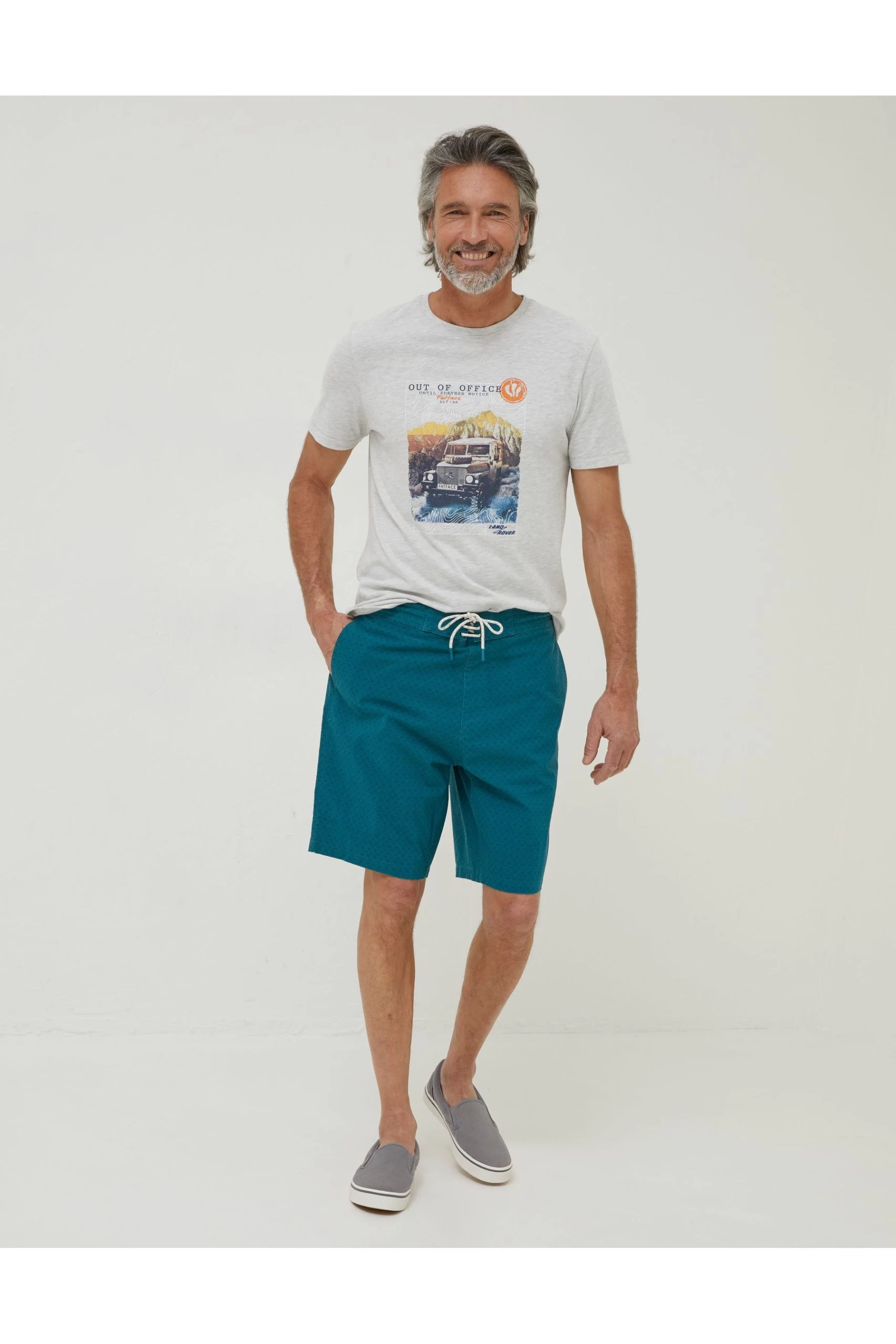 FatFace Green Camber Geo Print Swim Shorts 4 FatFace Green Camber Geo Print Swim Shorts - Image 4