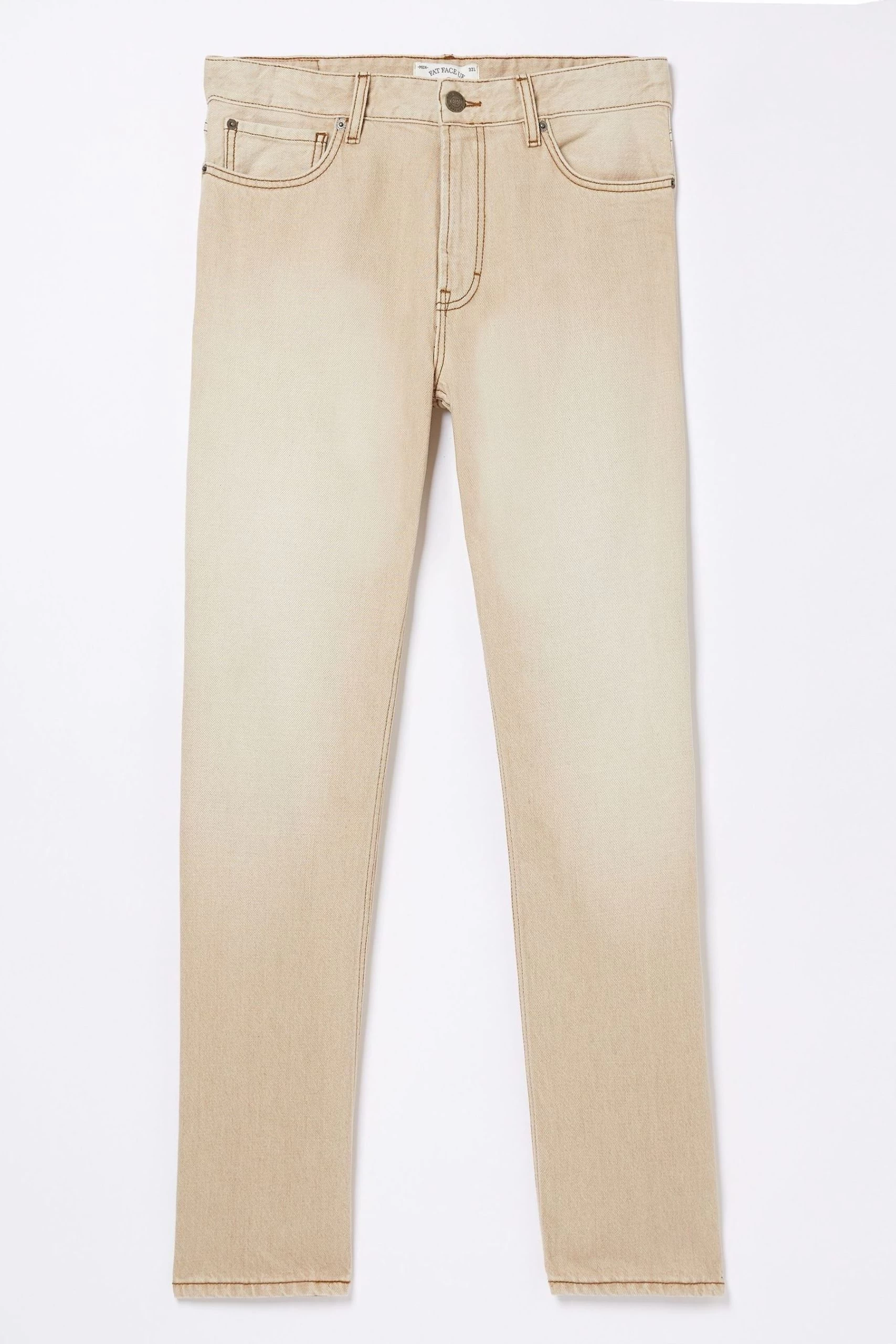 FatFace Natural Slim Light Colour Wash Jeans 4 FatFace Natural Slim Light Colour Wash Jeans - Image 4