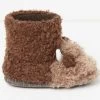 FatFace Hamish Brown Cow Slipper Boots
