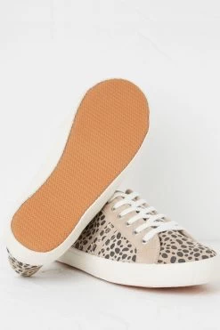 FatFace Natural Harlow Animal Print Trainers -Fashion Clothing Store D90551s3