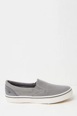FatFace Grey Ollie Slip On Trainers