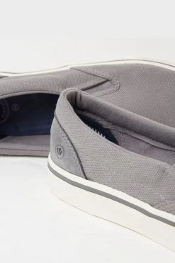FatFace Grey Ollie Slip On Trainers -Fashion Clothing Store D90554s3