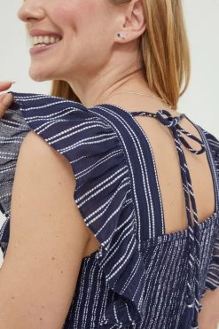 FatFace Blue Izzi Stripe Embroidered Dress 12 FatFace Blue Izzi Stripe Embroidered Dress -Fashion Clothing Store D90558s6