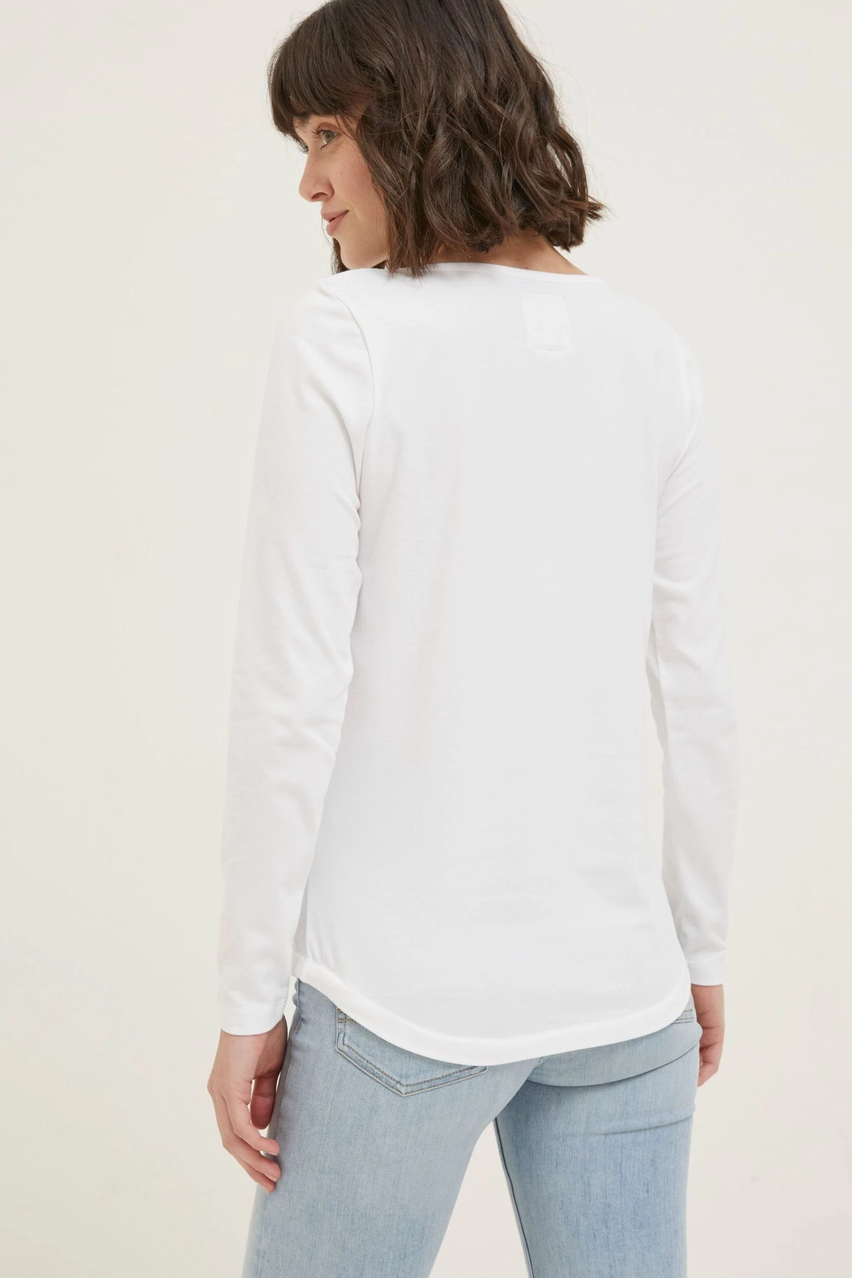 FatFace Bree White Organic Cotton T-Shirt 2 FatFace Bree White Organic Cotton T-Shirt - Image 2