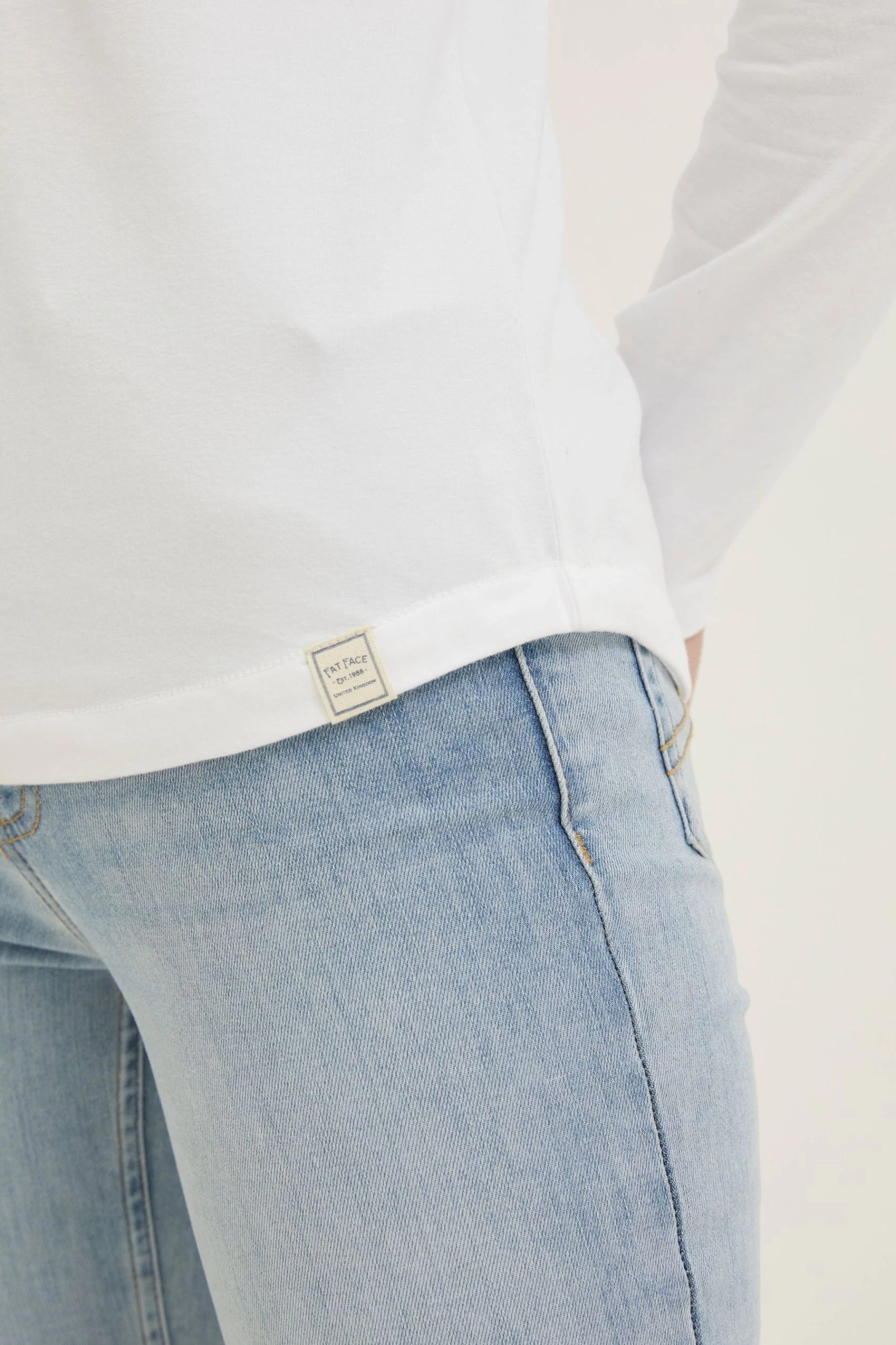 FatFace Bree White Organic Cotton T-Shirt 4 FatFace Bree White Organic Cotton T-Shirt - Image 4