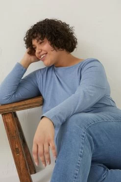 FatFace Blue Bree Organic Cotton T-Shirt -Fashion Clothing Store D90571s3