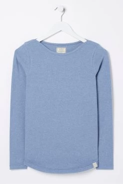 FatFace Blue Bree Organic Cotton T-Shirt -Fashion Clothing Store D90571s4