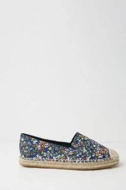 FatFace Blue Maggie Printed Espadrilles