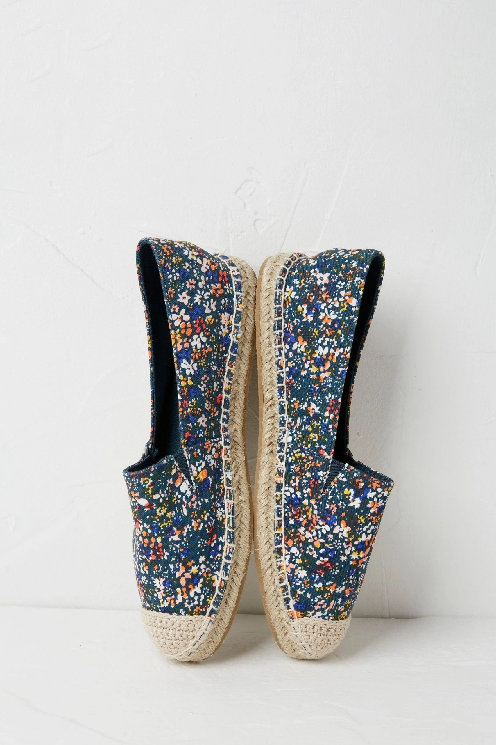 FatFace Blue Maggie Printed Espadrilles 2 FatFace Blue Maggie Printed Espadrilles - Image 2
